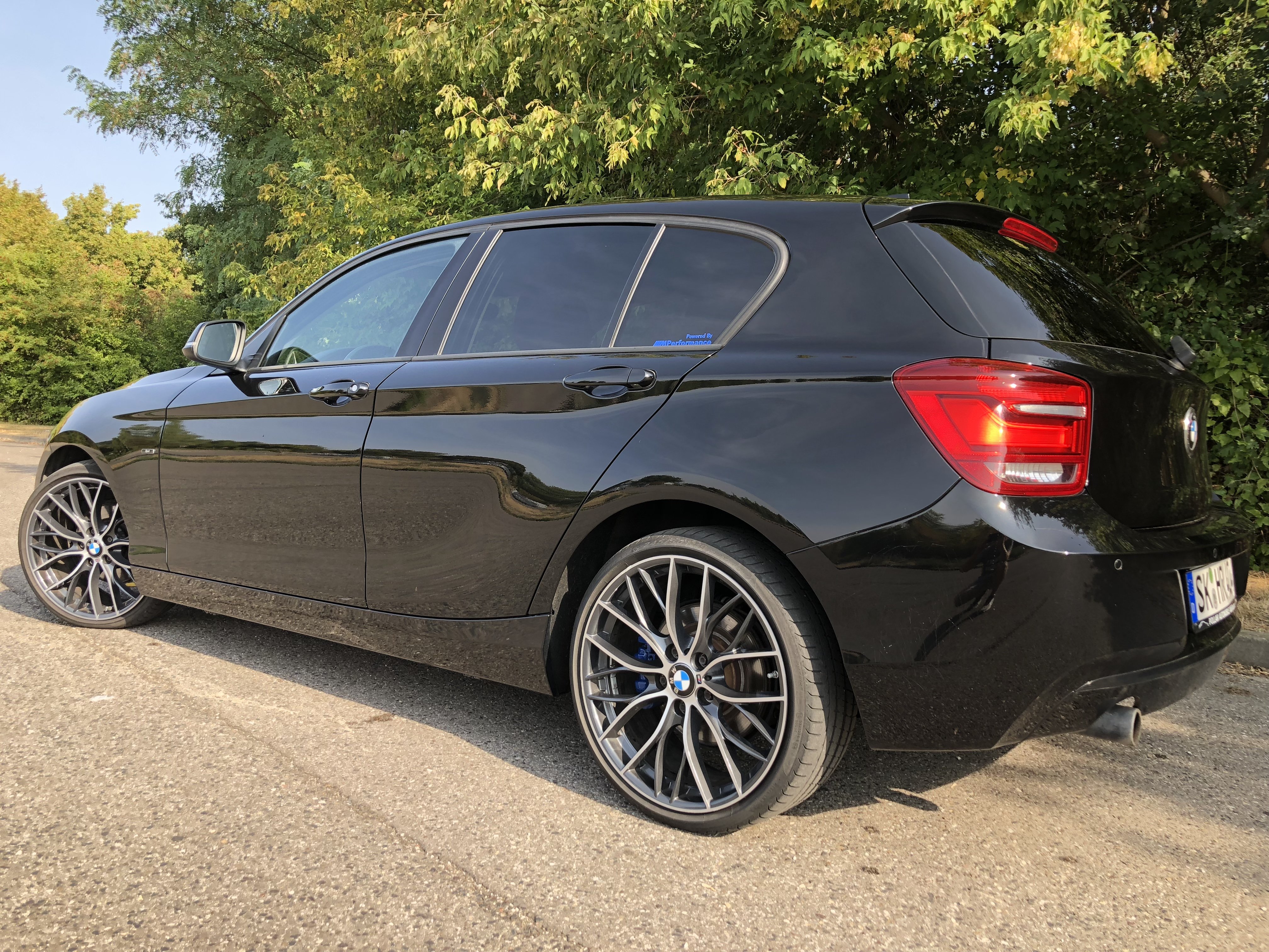 BMW – 1er – ORIGINAL BMW – M Doppelspeiche 405 – Silber-Schwarz – 19 Zoll