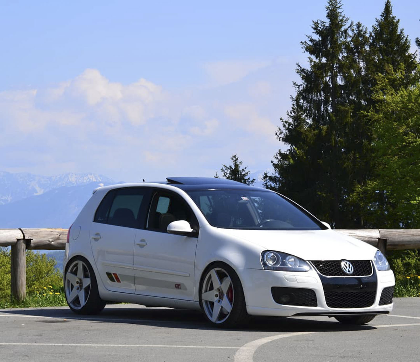 VW – Golf GTI – BORBET – A – Silber – 19 Zoll