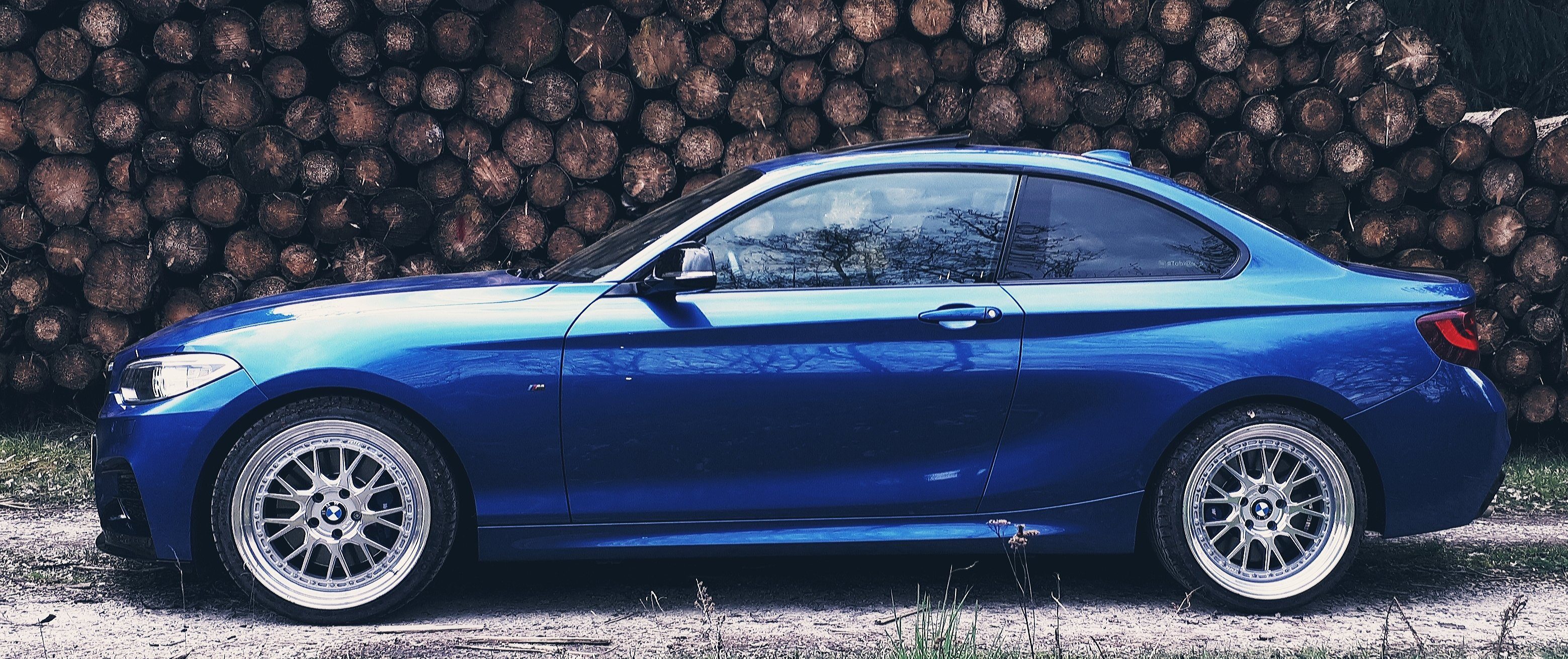 BMW – 2er – Blau – RAFFA WHEELS – RS-03 – Silber – 19 Zoll