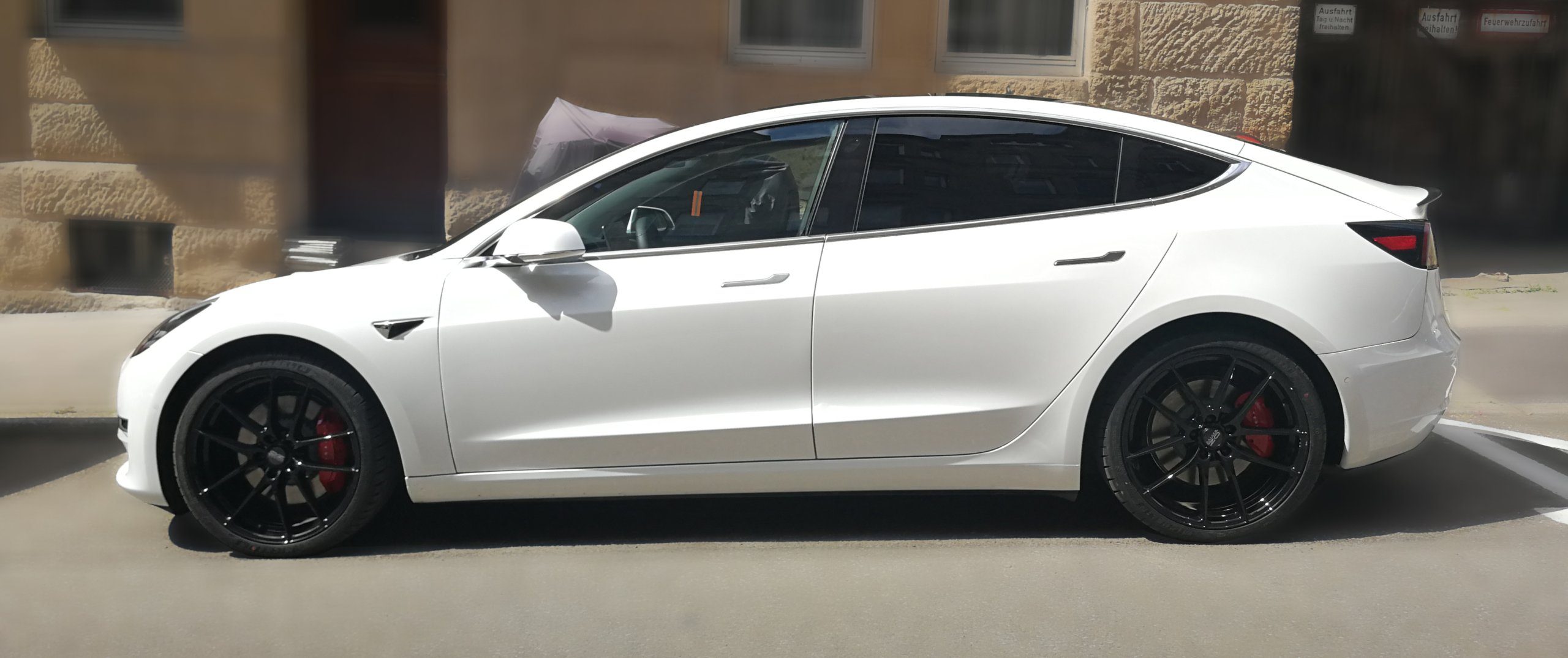 Tesla – Model 3 – Weiß – OZ Racing –  – Schwarz – 20 Zoll