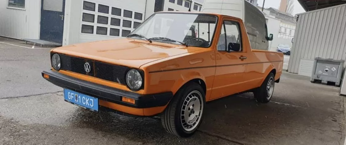 VW – Caddy – Orange – RONAL – Turbo – Silber – 15 Zoll