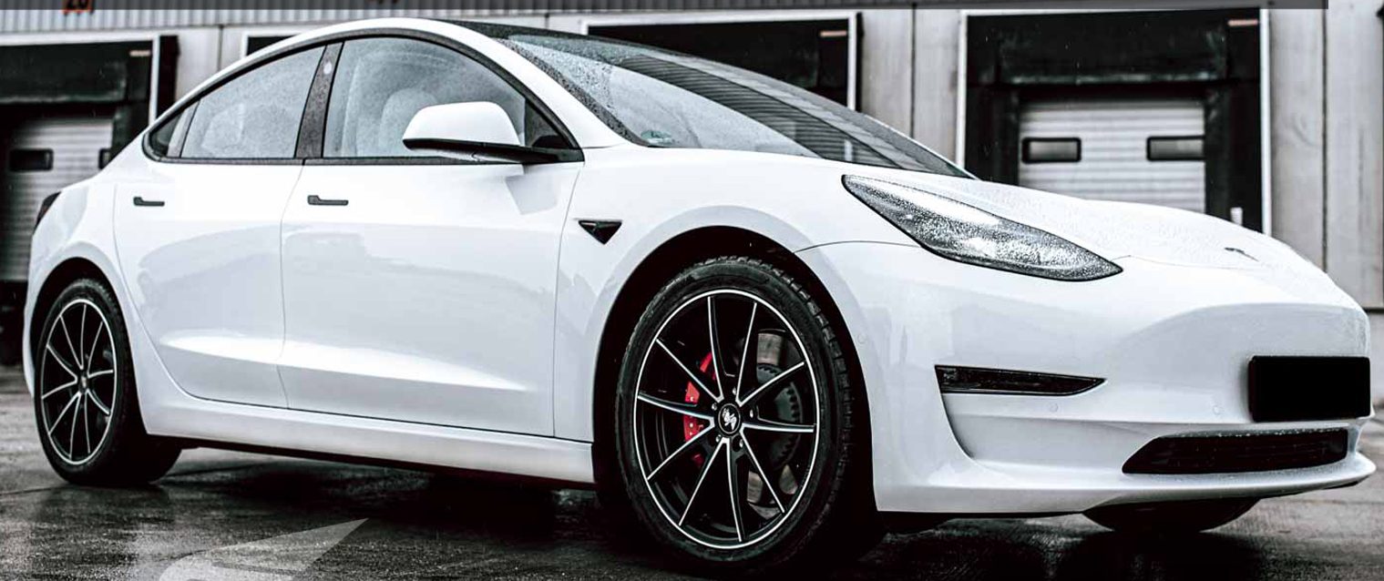 Tesla – Model 3 – Weiß – ETA BETA – Manay – Schwarz – 19 Zoll