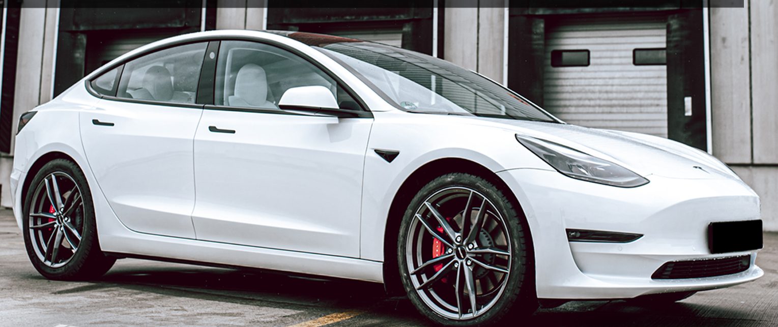 Tesla – Model 3 – Weiß – GMP ITALIA – SWAN – Anthrazit – 20 Zoll