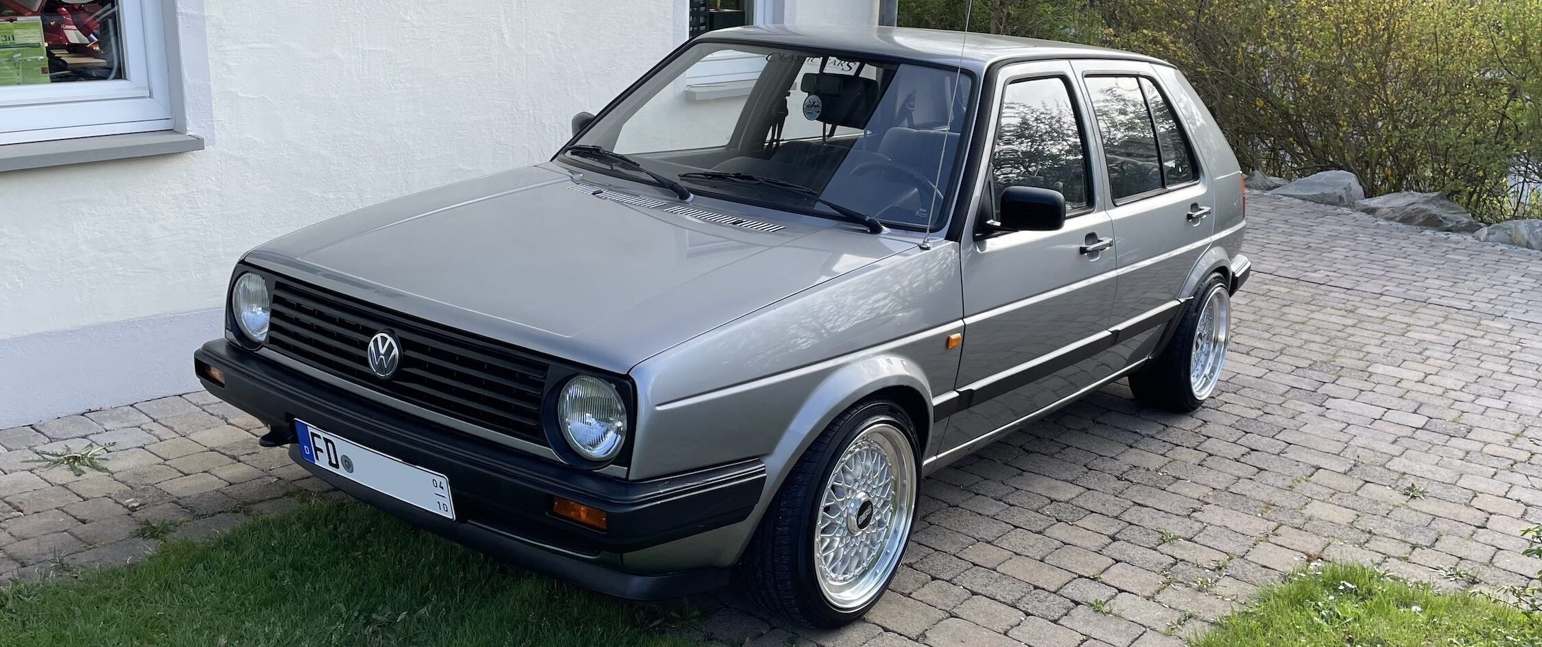 VW – Golf 2 – Silber – LENSO – – Silber – 16 Zoll